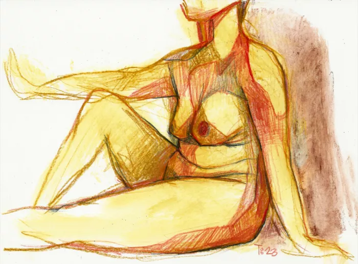Bahnson, Tore: Seated Nude