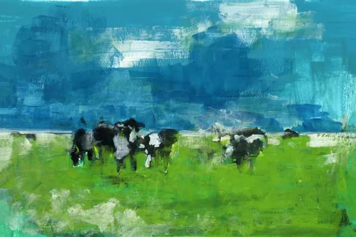cartissi: Cows In Landscape Print No 1