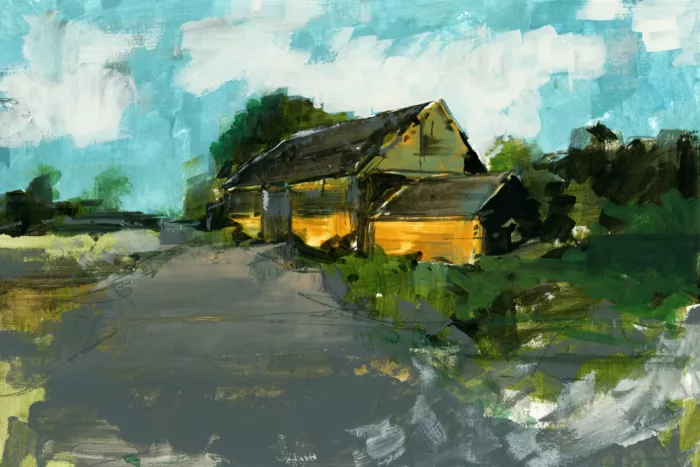 cartissi: Country Barn Landscape 1