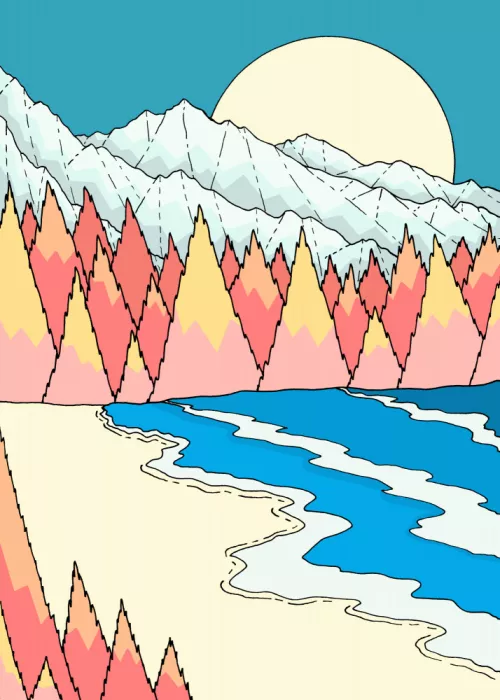 Wade, Stephen: Plage de montagne