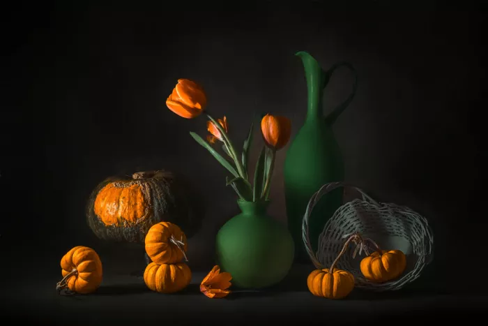 Jacobs, Lydia: Orange Tulip and Squash