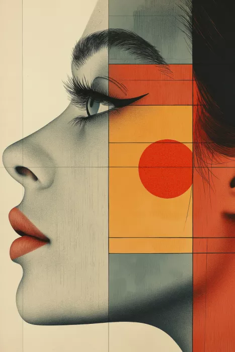 Mauro: Volto di donna - Poster vintage (12)