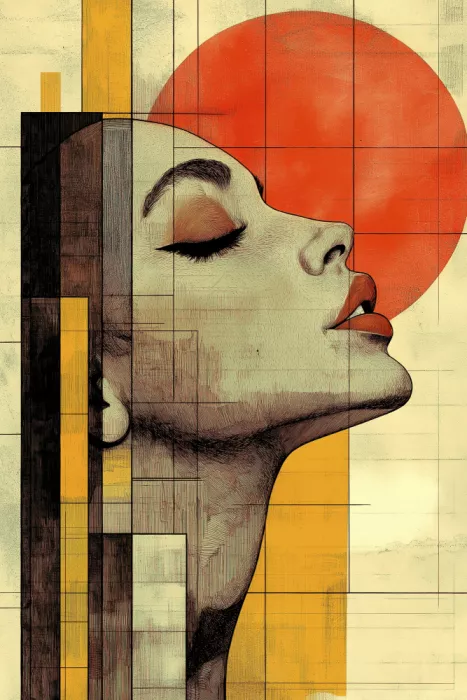 Mauro: A Woman Face   3d Vintage Poster (16)