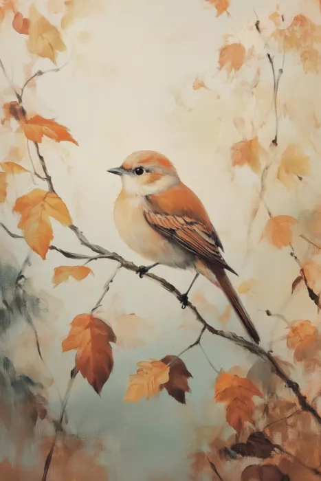 Prints, Art Melloi: Autumn Bird
