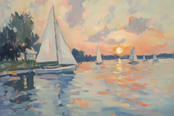 Prints, Art Melloi: Veleros en el mar