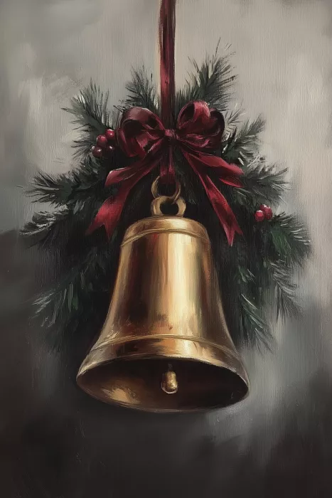 Prints, Art Melloi: Weihnachtliche Schelle
