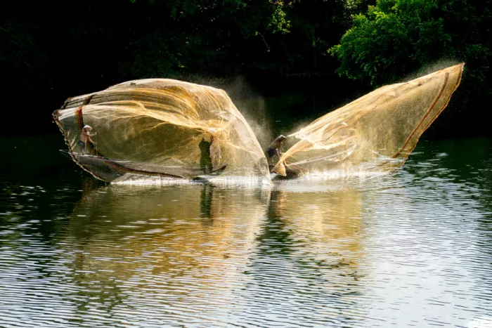 Truong, Van Tran: fishing on the river