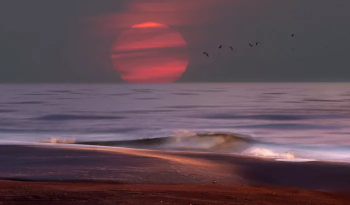 Engström, Erik: Sunset over Gotska Sandön