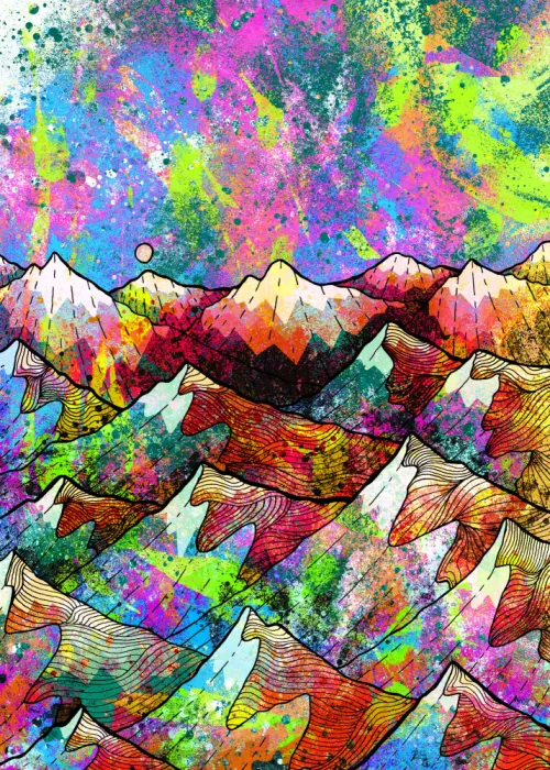Wade, Stephen: Painted peaks