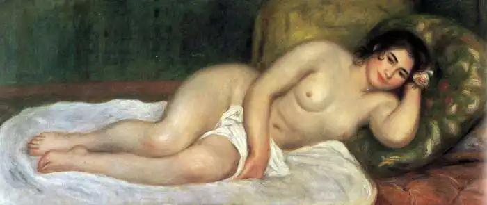 Renoir, Auguste: Nude on the sofa