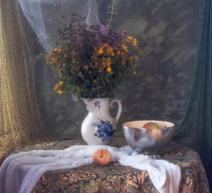 UstinaGreen: Still life with Flowers and Fruits