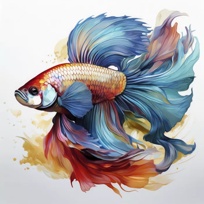 akyurt, engin: beautiful betta fish swimming in aquarium