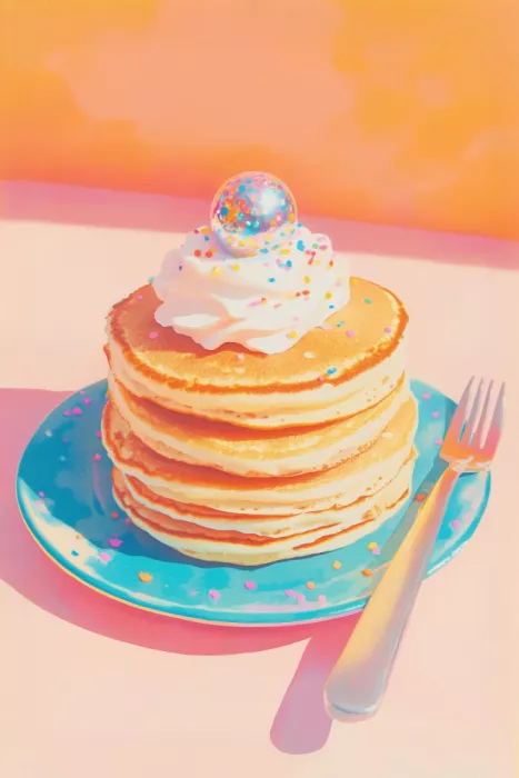 Prints, Art Melloi: Pancake with Disco Ball