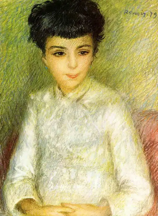 Renoir, Auguste: Mädchen mit braunem Haar