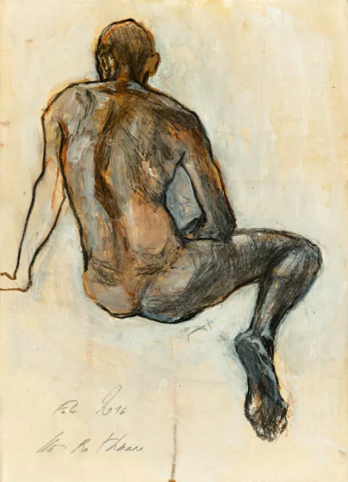 Rathmann, Ute: Figure nue dans une pose dynamique