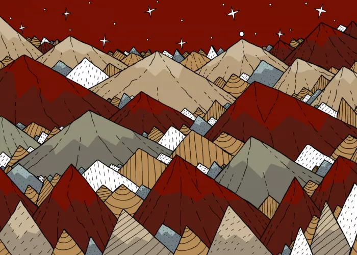 Wade, Stephen: Dark red peaks