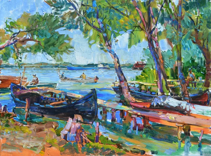 Kutsachenko, Andrii: Summer day on the river