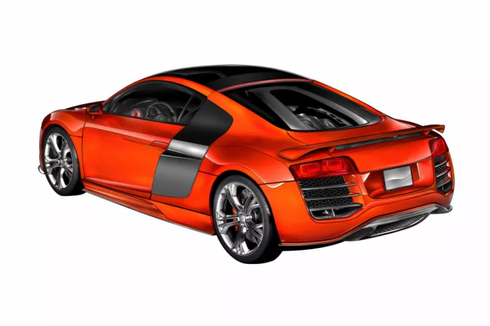 Kulik, Rafal: Voiture moderne rouge