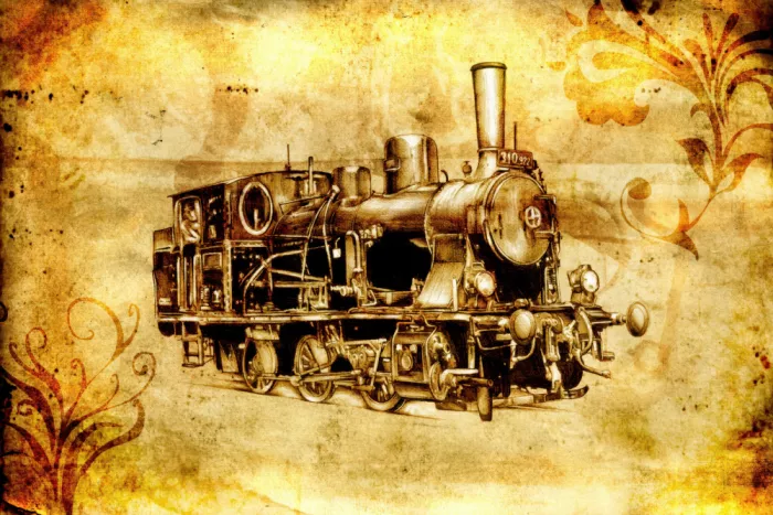 Kulik, Rafal: Illustration Sépia Train 14