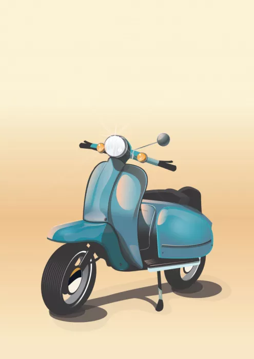 Nicholas: Scooter Rétro Luminescence