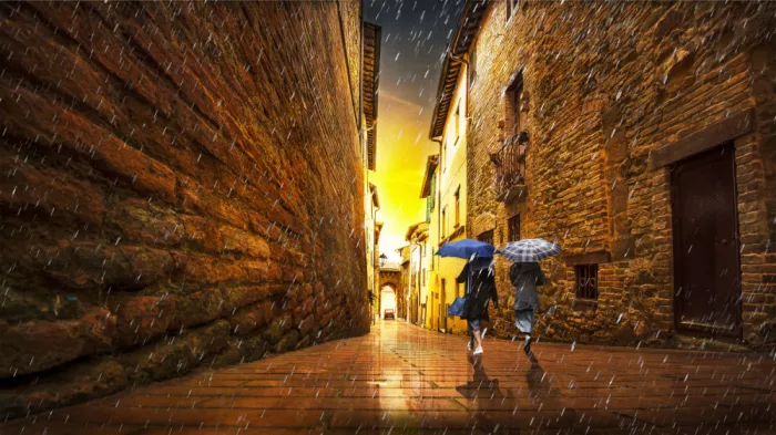 Quaglia, Nicodemo: PACIANO ALLEY AT SUNSET
