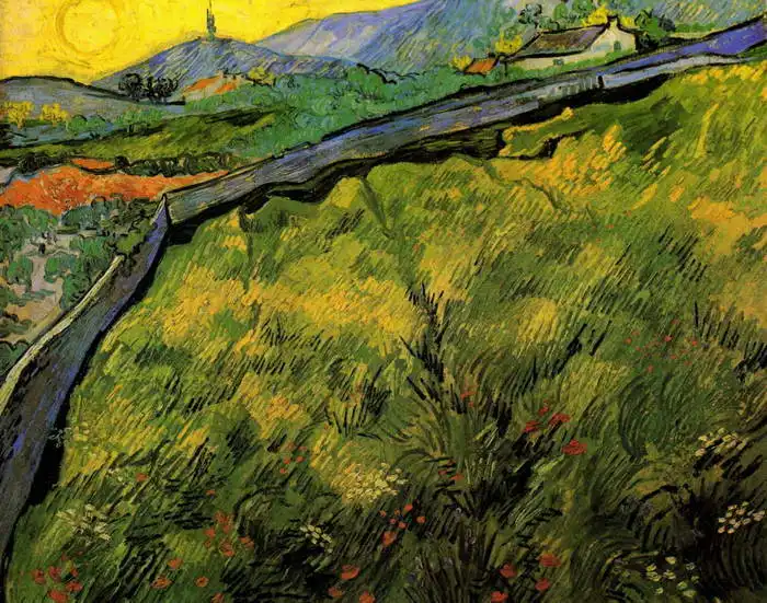 Gogh, Vincent van: Corn field at sunrise