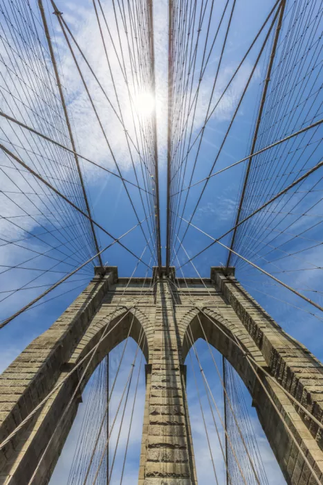 Viola, Melanie: NEW YORK CITY Puente de Brooklyn en detalle
