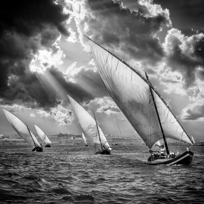 Villalba, Angel: Sailboats and Light IX