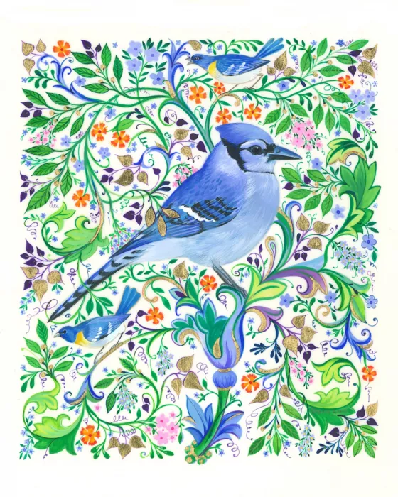 Brent, Isabelle: Geai bleu floral
