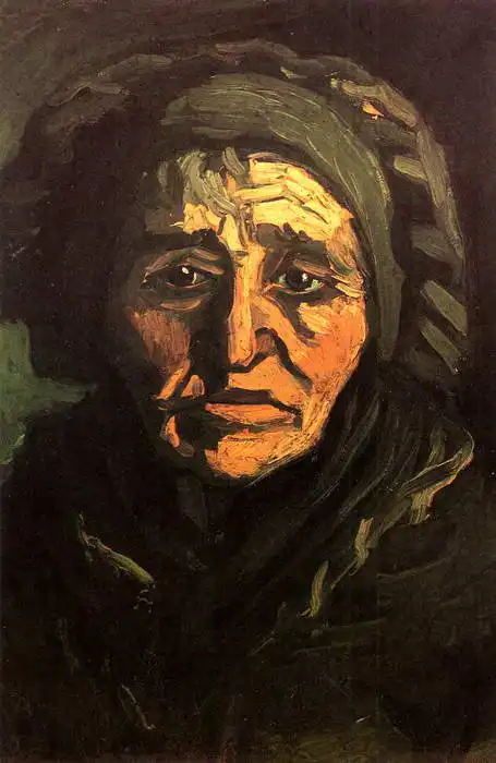 Gogh, Vincent van: Peasant woman in a green scarf