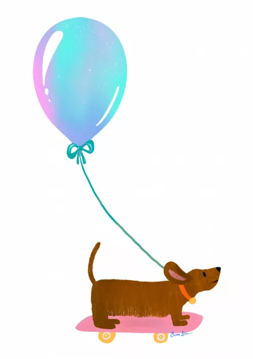 Bloom, Baroo: Non Smettere Mai di Giocare - Bassotto con Palloncino