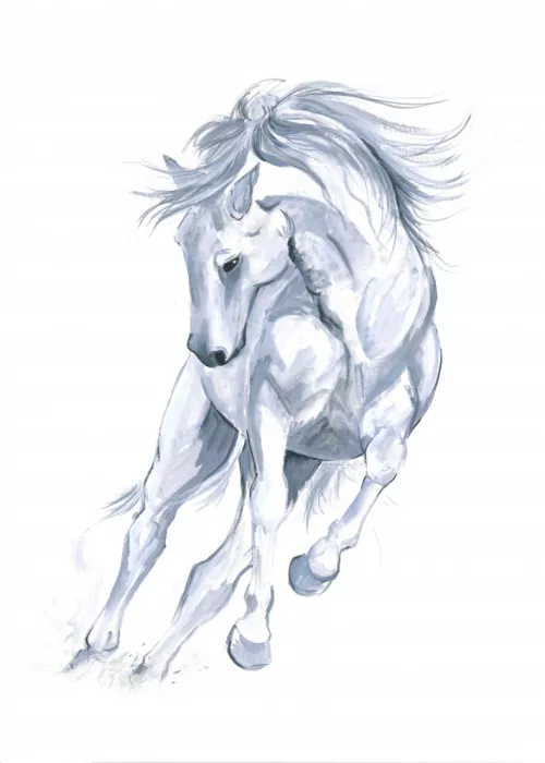 Brent, Isabelle: Cheval au Galop Abstrait