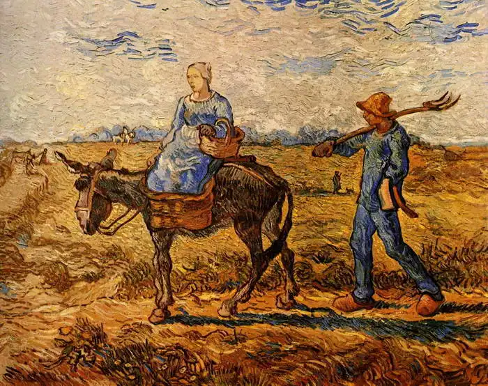Gogh, Vincent van: Farmers on the way to work