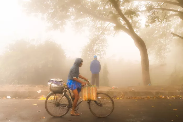 Das, Subhajit: Winter morning Kolkata