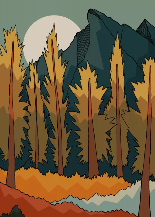 Wade, Stephen: Sommet montagneux forestier