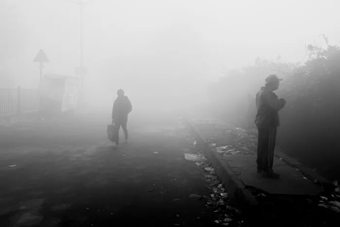 Das, Subhajit: Foggy Winter morning Kolkata