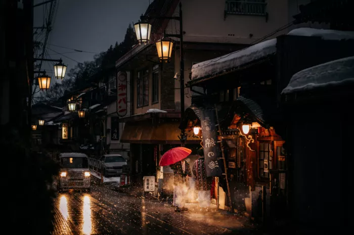Fujii, Yuzo: Onsen di Neve