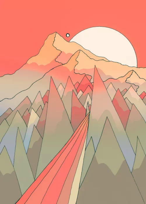 Wade, Stephen: Une vue matinale orange