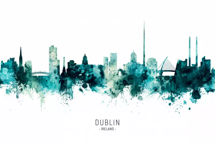 Tompsett, Michael: Dublin Ireland Skyline
