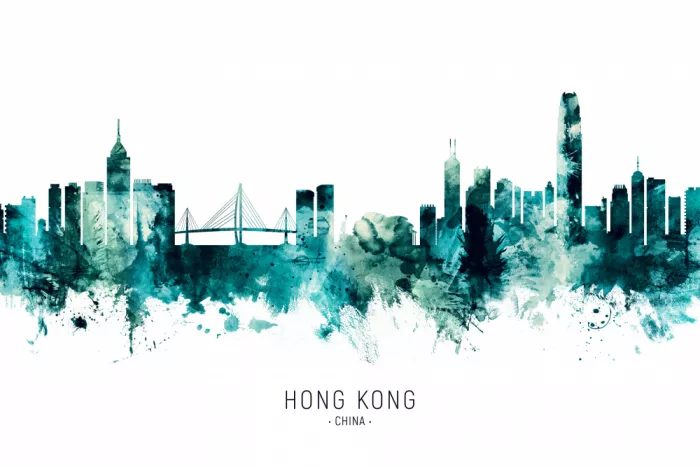 Tompsett, Michael: Hongkong China Skyline