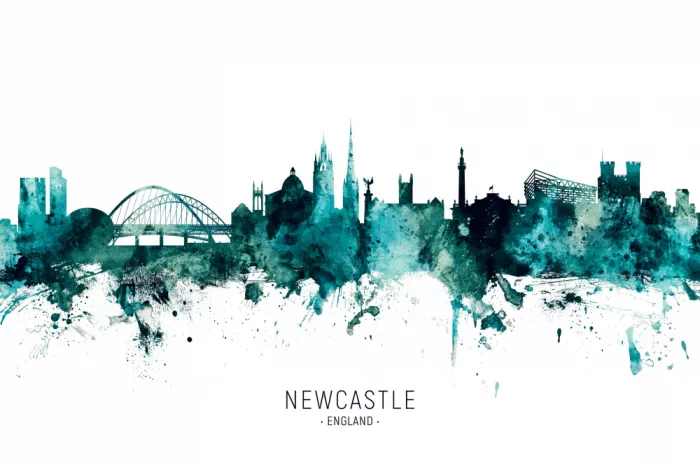 Tompsett, Michael: Skyline de Newcastle, Angleterre