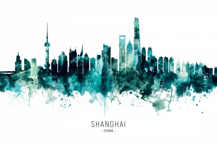 Tompsett, Michael: Skyline de Shanghai Chine