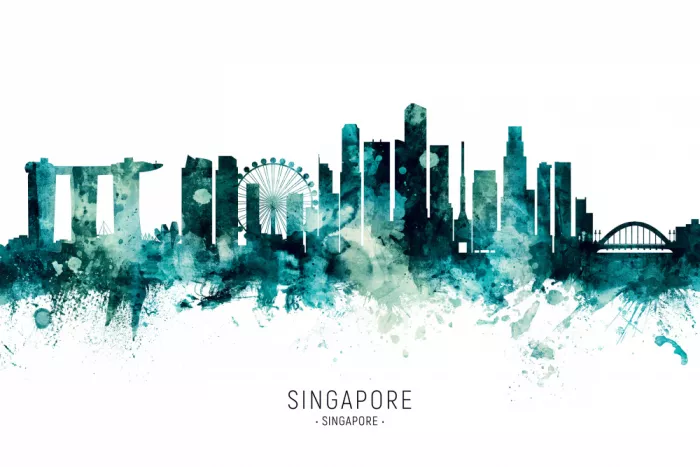 Tompsett, Michael: Singapore Skyline