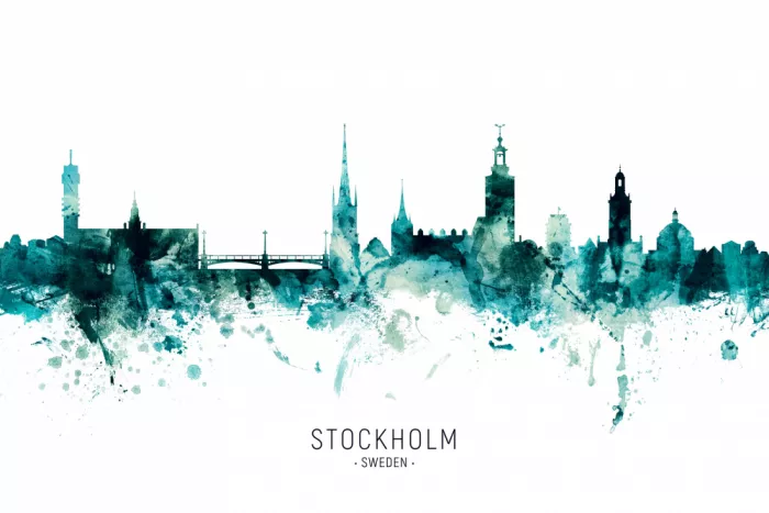 Tompsett, Michael: Stockholm Sweden Skyline