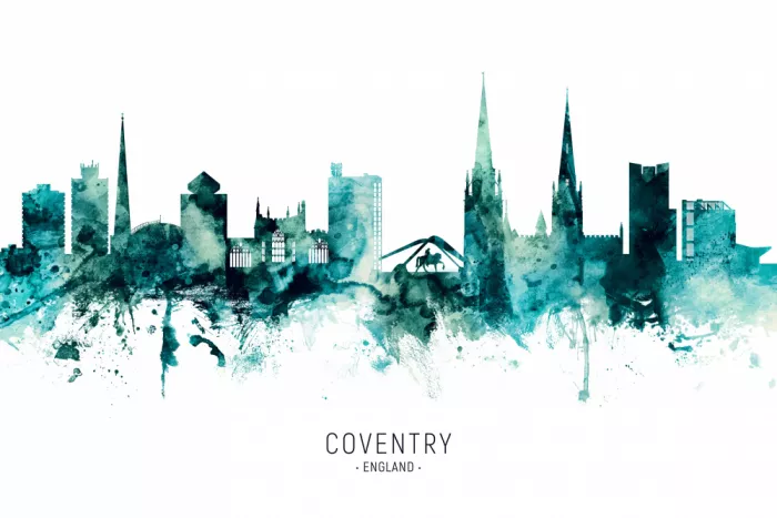 Tompsett, Michael: Coventry England Skyline