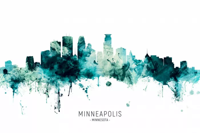 Tompsett, Michael: Minneapolis Minnesota Skyline