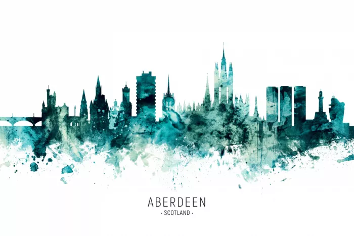 Tompsett, Michael: Aberdeen Scotland Skyline