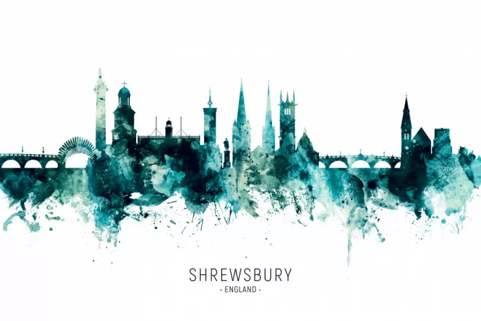 Tompsett, Michael: Shrewsbury England Skyline
