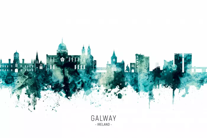 Tompsett, Michael: Galway Ireland Skyline