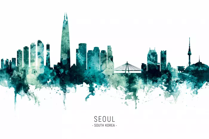 Tompsett, Michael: Seoul Skyline Südkorea